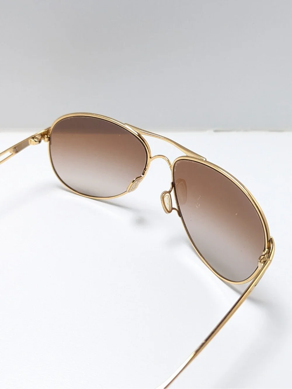Oakley Caveat OO4054-07 Brown Gradient Gold Aviator Unisex Sunglasses 60-14-137